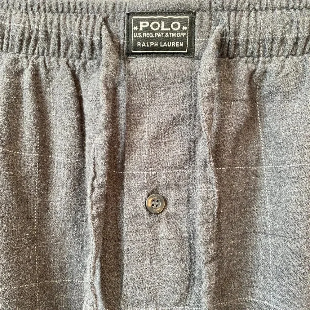 Vintage Polo Ralph Lauren Men's XL Flannel Plaid Straight Leg Lounge Sleep Pants